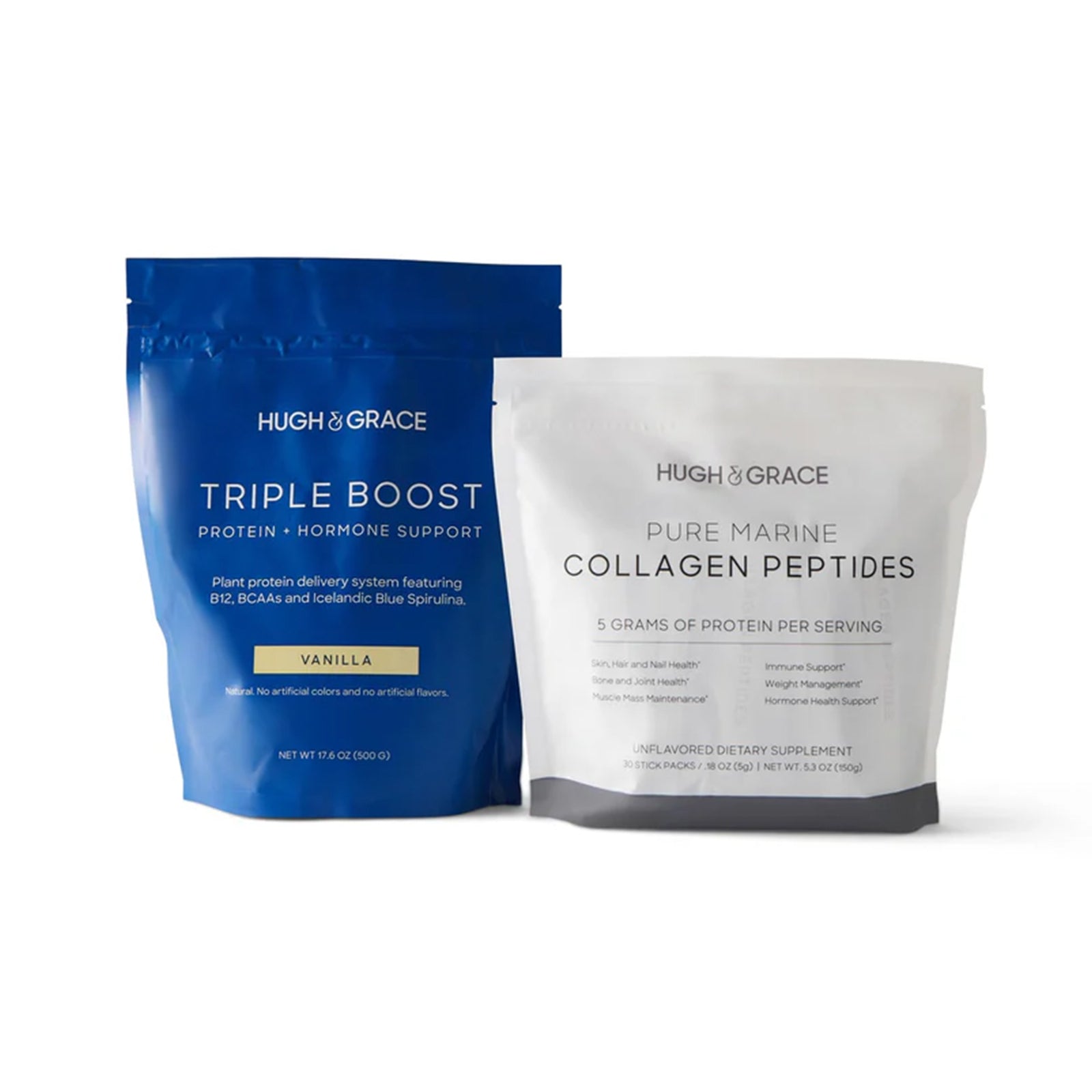 Triple Boost Protein + Hormone Support and Pure Marine Collagen Peptides