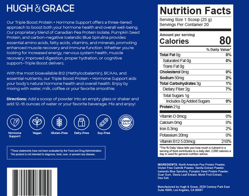 Triple Boost Protein Vanilla and Hydrate + Detox