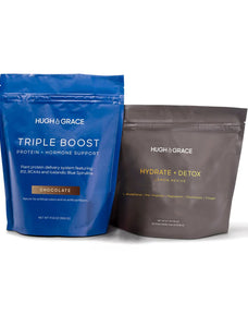 Triple Boost Protein Chocolate and Hydrate + Detox